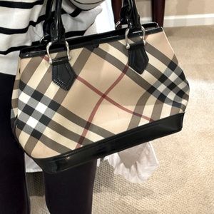 Burberry Handbag with Signature Plaid